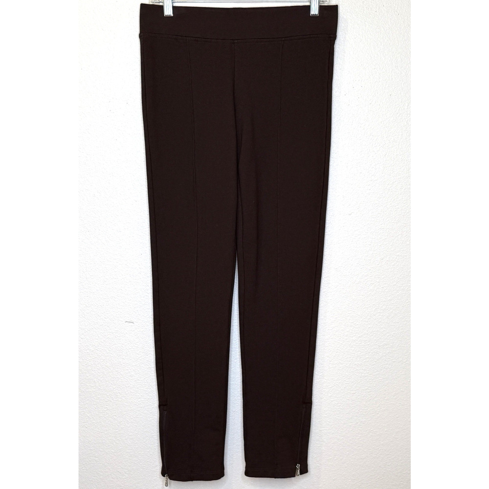 Lauren Ralph Lauren Active‎ Pull On Pants Womens Small Brown Tapered Leg Stretch